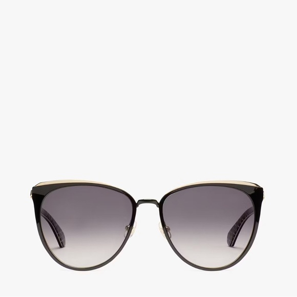 Kate Spade New York Jabrea Black and Gold Women's Prescription Sunglasses - Picture 1 of 12
